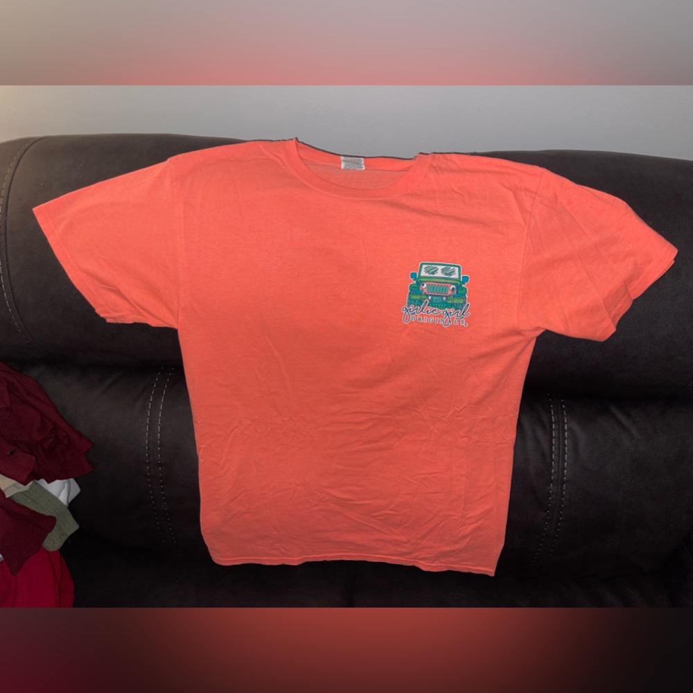 Neon Orange Jeep Beach T-Shirt